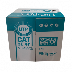 UTP Cable Cat.5e, 305m, Black, Diameter 5,5mm, Outdoor, UV resistant