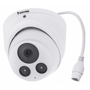 5 MP Outdoor IP66 Flat-Faced Dome (-20c), 3.6mm, Smart IR 30m, SNV, 20fps 2560x1920, Mic.