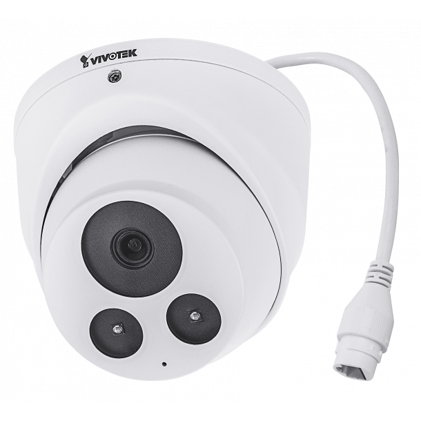 5 MP Outdoor IP66 Flat-Faced Dome (-20c), 2.8mm, Smart IR 30m, SNV, 20fps 2560x1920, Mic.