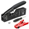 Crimp Tang med Udveksling til Pass Through stik, RJ45 Crimping tool