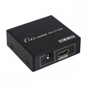 HDMI Splitter, 4K/Full HD. 1 HDMI in, 2 HDMI out.