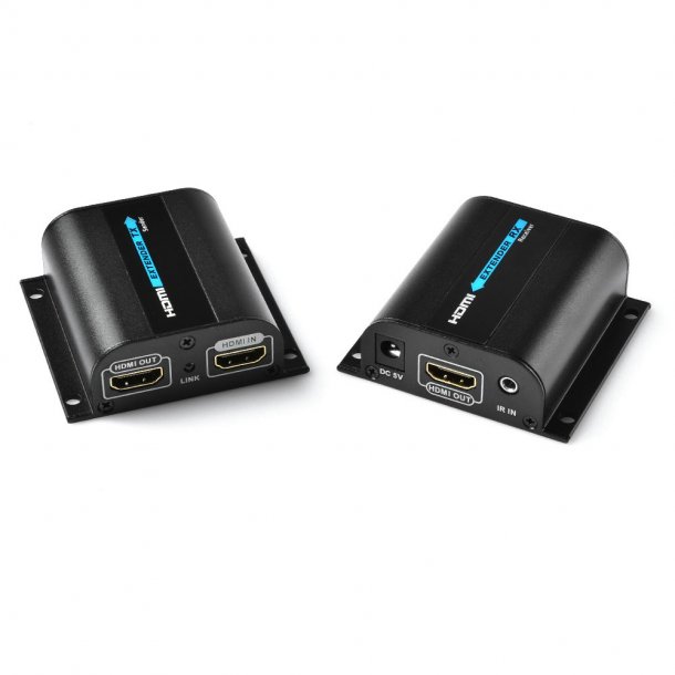 HDMI/Audio Extender Cat5e/6 Kabel. Op til 60m i 1080p.