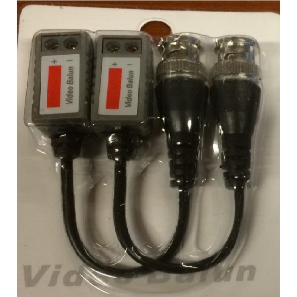 Video Balun UPSCREW-W, 2 stk. i pakke