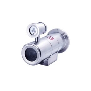 Explosion-proof IP66 (-40c-+60c) camera housing in stainless steel 316L, ATEX with IR and PoE