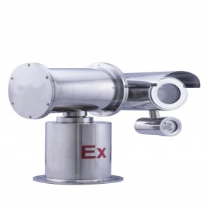 Explosion Proof IP66 (-40c-+60c) Pan/Tilt Camera Housing in 316L Stainless Steel, IR100m, AC24V, ExdIICT6
