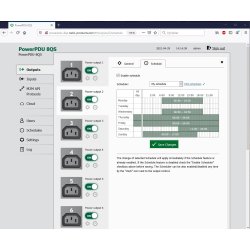 Smart PDU with 8 output and M2M API protocol