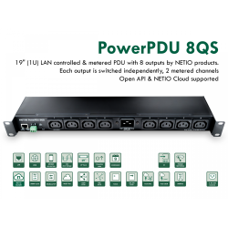 Smart PDU with 8 output and M2M API protocol