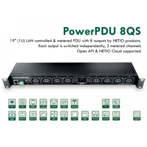 Smart PDU with 8 output and M2M API protocol