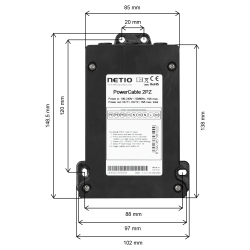 PowerCable 2PZ, 2x 230V / 16A, LAN, WiFi