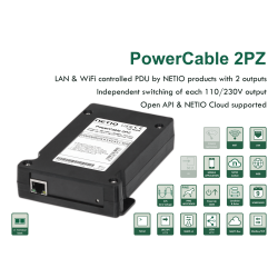 PowerCable 2PZ, 2x 230V / 16A, LAN, WiFi