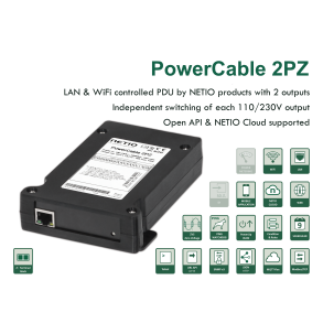 PowerCable 2PZ, 2x 230V / 16A, LAN, WiFi