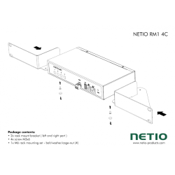 19 vinkelbeslag til en Netio 4C