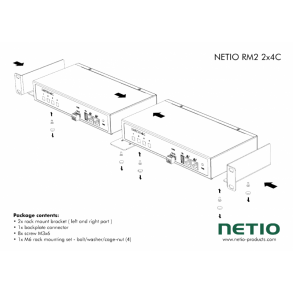 19 angle bracket for two Netio 4C