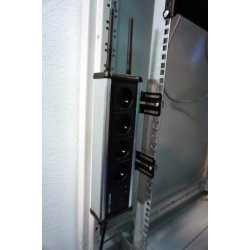 Angle console for vertical mounting of Netio 4 or 4 All in 19 rack