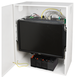 GDPR vg skab NVR/DVR for Monitor/Rack Hvid