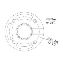 Uniview Indoor or outdoor, PTZ Dome Pendant Mount 200mm