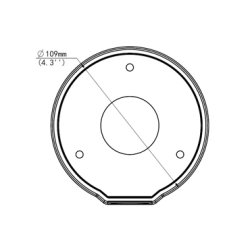 Uniview 3-tommer Fixed Dome Junction Box