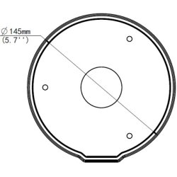 Uniview 4-inch Fixed Dome Junction Box