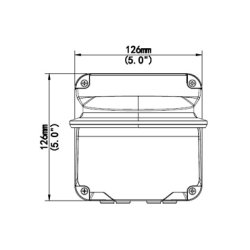 Uniview 3-inch Fixed Dome Outdoor Wall Mount