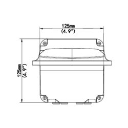 Uniview 4-inch Fixed Dome Outdoor Wall Mount