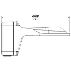 Uniview 4-inch Fixed Dome Outdoor Wall Mount