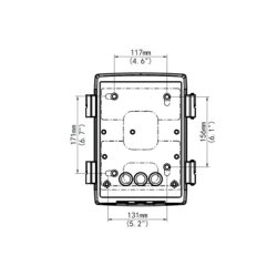 Uniview Udendrs eller indendrs kabelforbindelses boks til PTZ Dome-serien