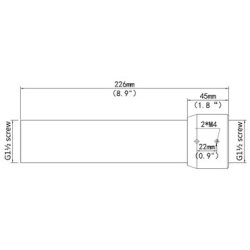 Uniview PTZ Dome Indoor and Outdoor Pendant Mount 200mm