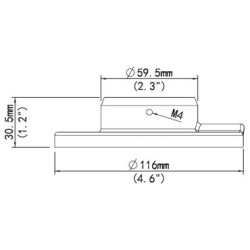 Uniview PTZ Dome Indendrs Monterings Adapter