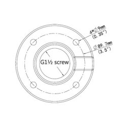 Uniview PTZ Dome Indendrs Monterings Adapter