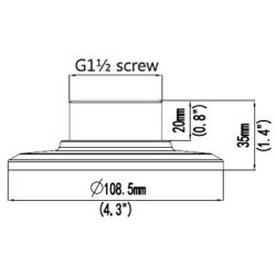 Uniview Fix Dome Plade Montering