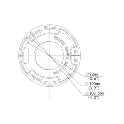 Uniview Indendrs, hldningsinstallation til 3-tommers Dome
