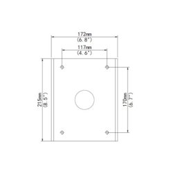 Uniview PTZ Dome Pole Mount Adapter