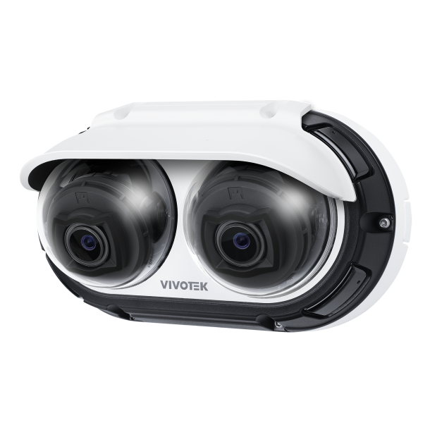 5MP x 2CH Dual-Directional Panoramic AI Camera, 20M IR, 2.8-12mm, 2x30fps 2560x1920