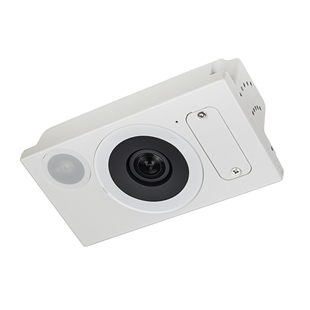 AI People Counting-kamera til fleksibel monteringshjde (1,9-4m). 1,47mm fisheye, VCA, EN50155 