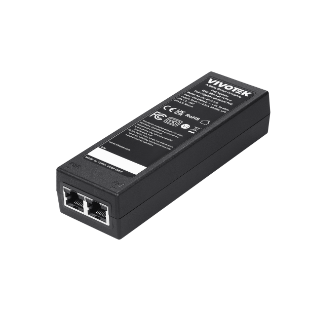 Vivotek Gigabit PoE Injektor, 1000Mbps, 30W, 54V, EU, input 230V