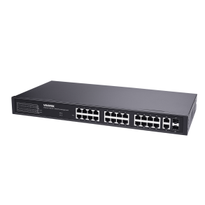 Vivotek 4xGE bt 90W PoE + 20xGE 30W PoE + 2xGE UTP + 2xGE SFP Lite Managed Switch, 380W