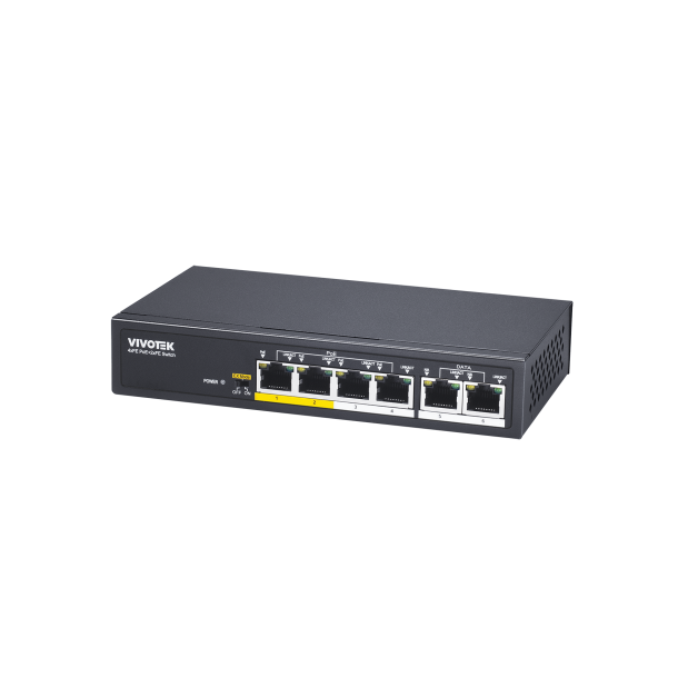 Vivotek 4 Port PoE Switch, 4x FE PoE, 2x FE, 60W.
