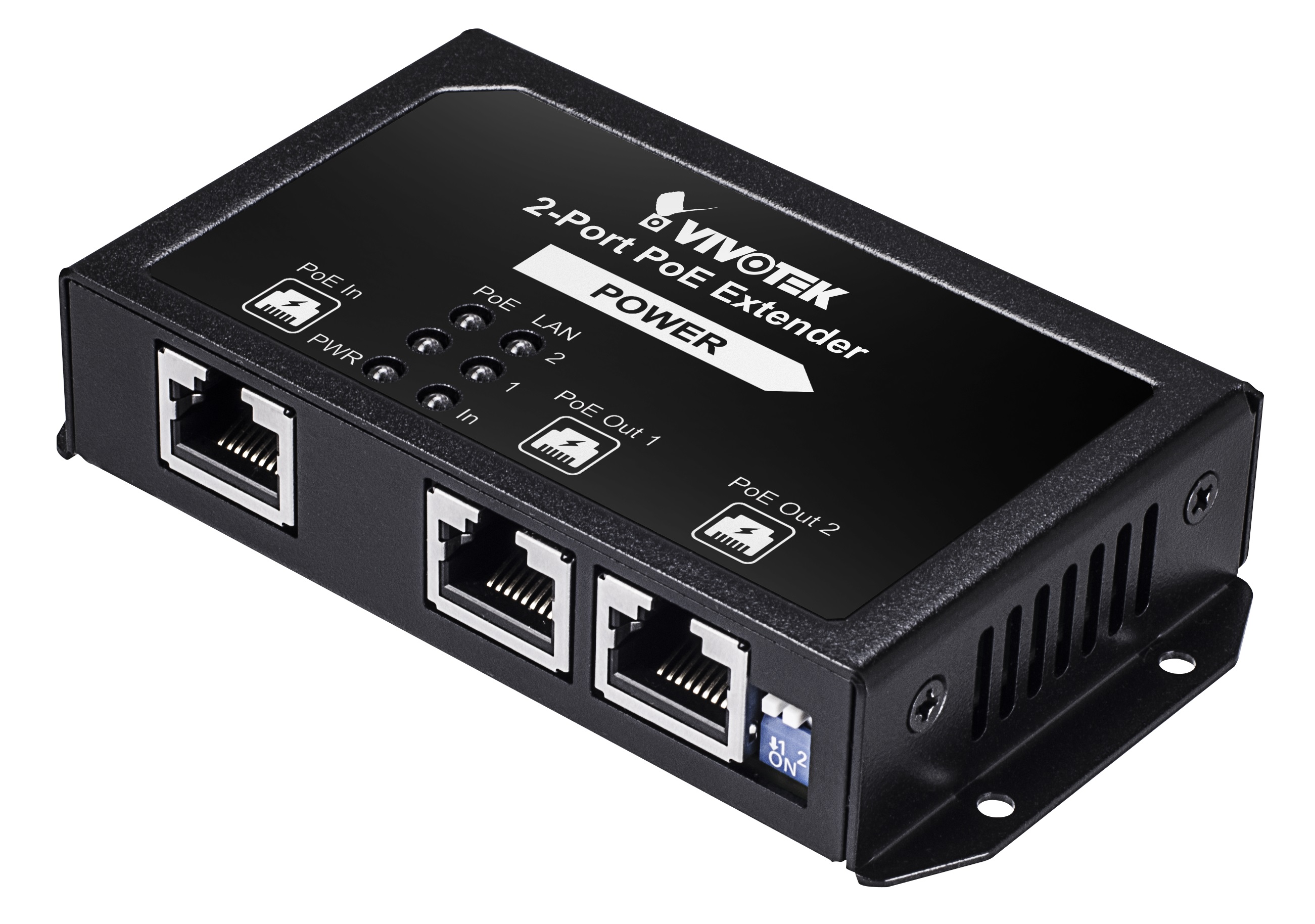 Vivotek 2 Port indoor PoE Extender 95W PoH/PoE