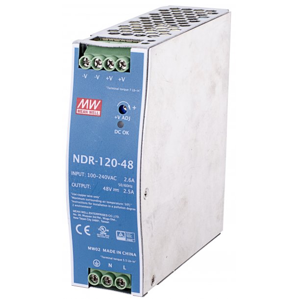 120W Single Output Industrial DIN Rail Power Supply