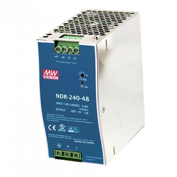 240W Single Output Industrial DIN Rail Power Supply