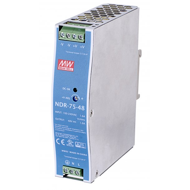 75W Single Output Industrial DIN Rail Power Supply