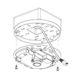Vivotek Adapter Plate 4 Electrical Box