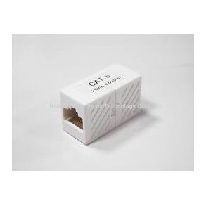 RJ45 Cat. 6. Prolongs Led. White.